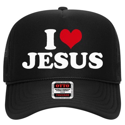 I Love Jesus I Heart Jesus Trucker Hat