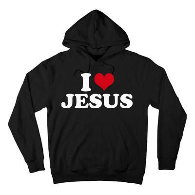 I Love Jesus I Heart Jesus Tall Hoodie