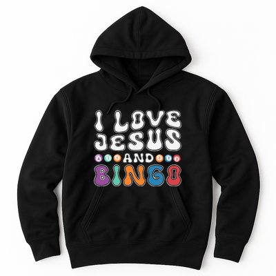 I Love Jesus And Bingo Christian Cross Board Games Hoodie