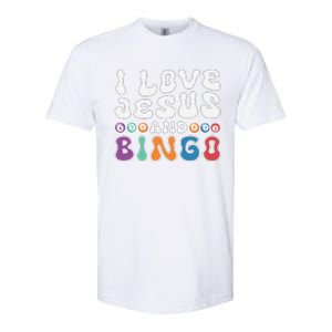 I Love Jesus And Bingo Christian Cross Board Games Softstyle CVC T-Shirt