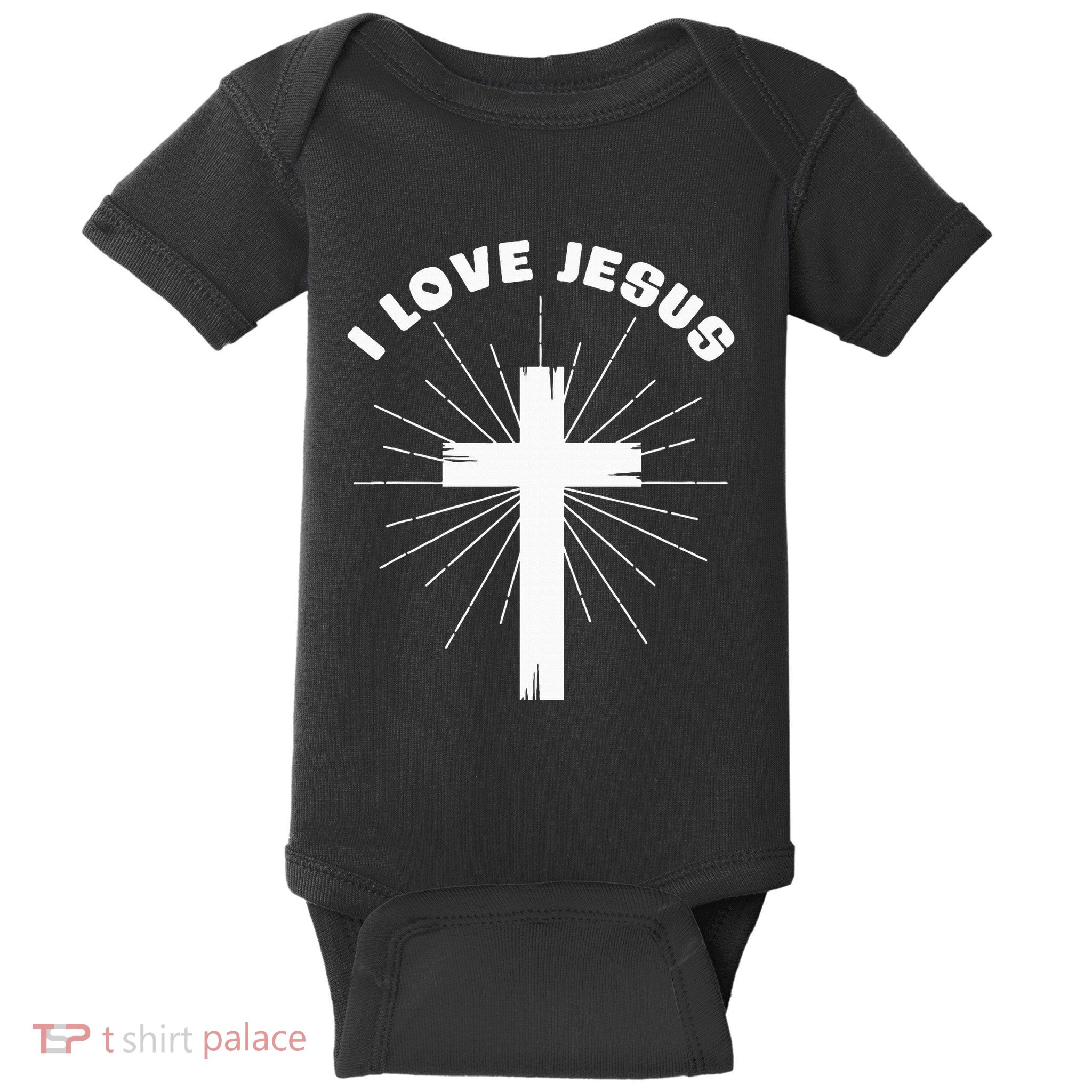 I Love Jesus Baby Bodysuit