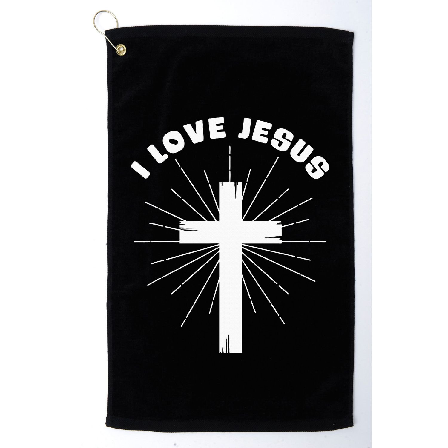 I Love Jesus Golf Towel