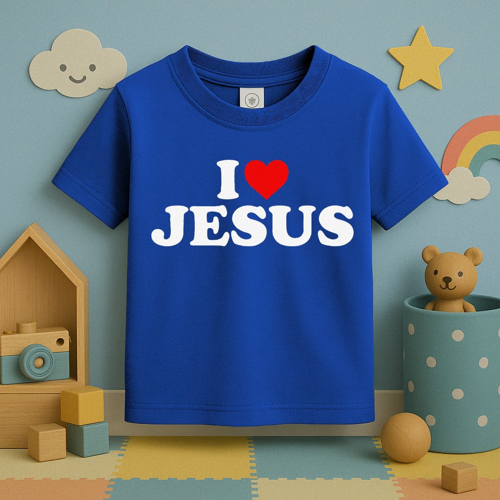 I Love Jesus Heart Toddler T-Shirt