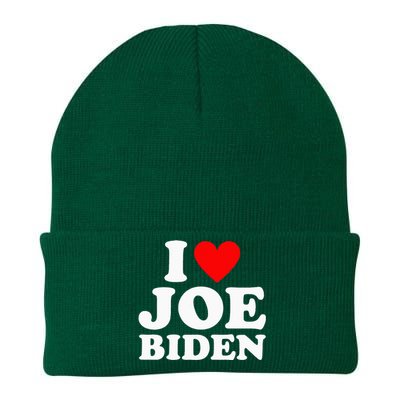 I Love Joe Biden Heart Knit Cap Winter Beanie