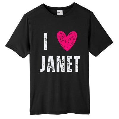 I Love Janet First Name Janet Tall Fusion ChromaSoft Performance T-Shirt