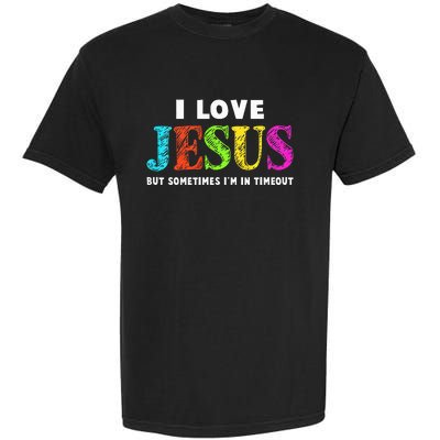 I Love Jesus Christian Faith Gifts Cute Garment-Dyed Heavyweight T-Shirt