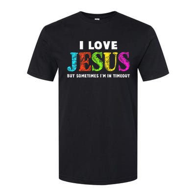 I Love Jesus Christian Faith Gifts Cute Softstyle® CVC T-Shirt