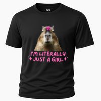 IM Literally Just A Girl Capybara Coquette Cooling Performance Crew T-Shirt