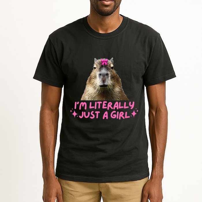 IM Literally Just A Girl Capybara Coquette Tall T-Shirt