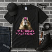 IM Literally Just A Girl Capybara Coquette Tall T-Shirt