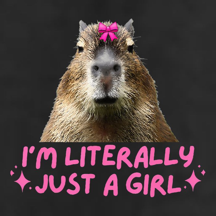 IM Literally Just A Girl Capybara Coquette Adult Drive Performance Visor