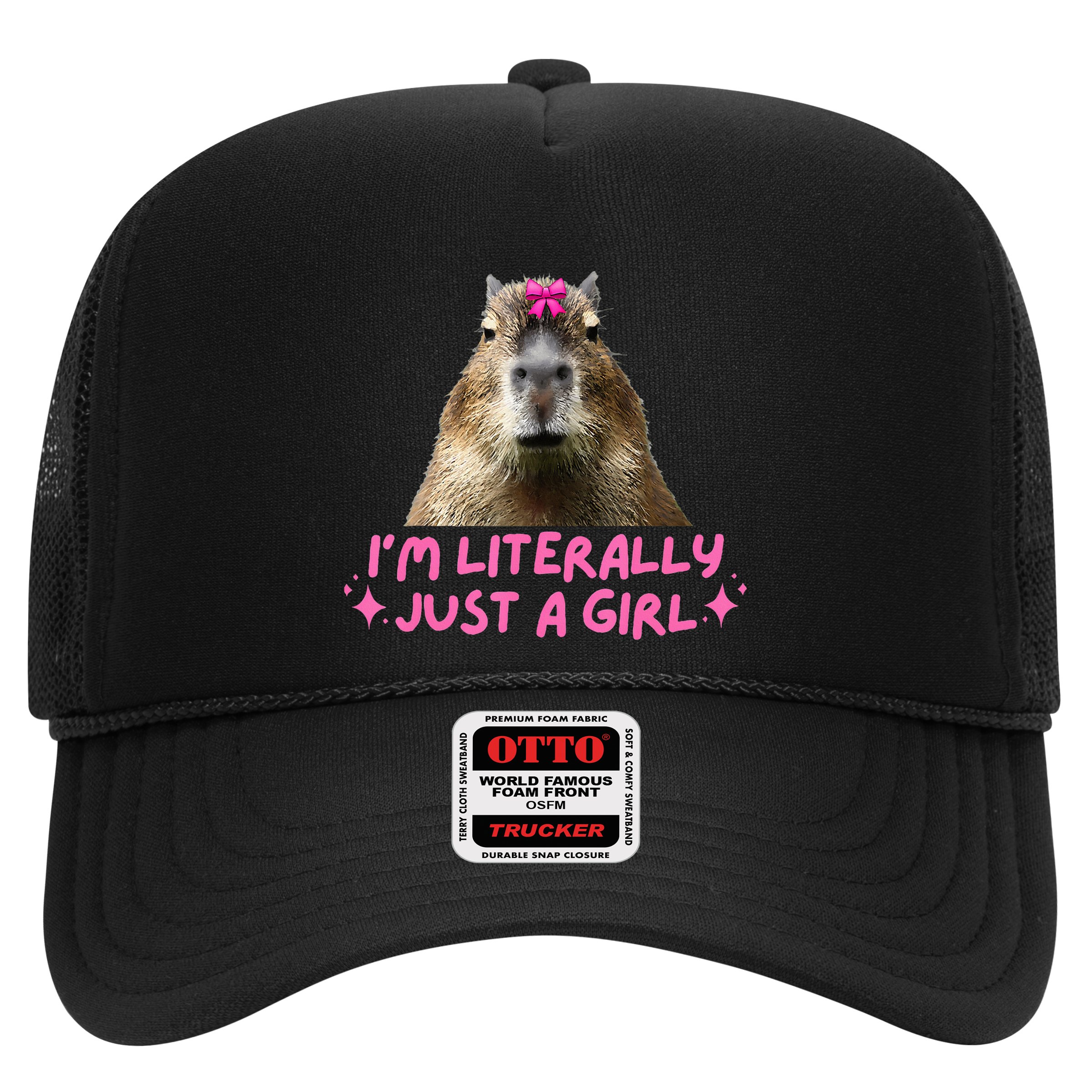 IM Literally Just A Girl Capybara Coquette Hat