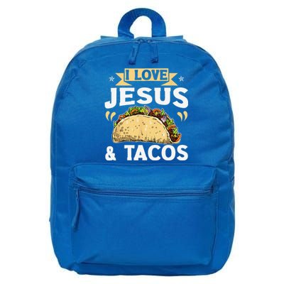 I Love Jesus And Tacos Christian Quote Mexican Food Quotes 16 in Basic Backpack