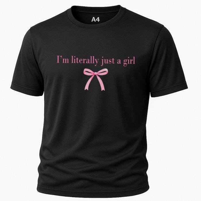 Im Literally Just A Girl Sad Hamster Meme Cooling Performance Crew T-Shirt
