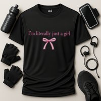 Im Literally Just A Girl Sad Hamster Meme Cooling Performance Crew T-Shirt