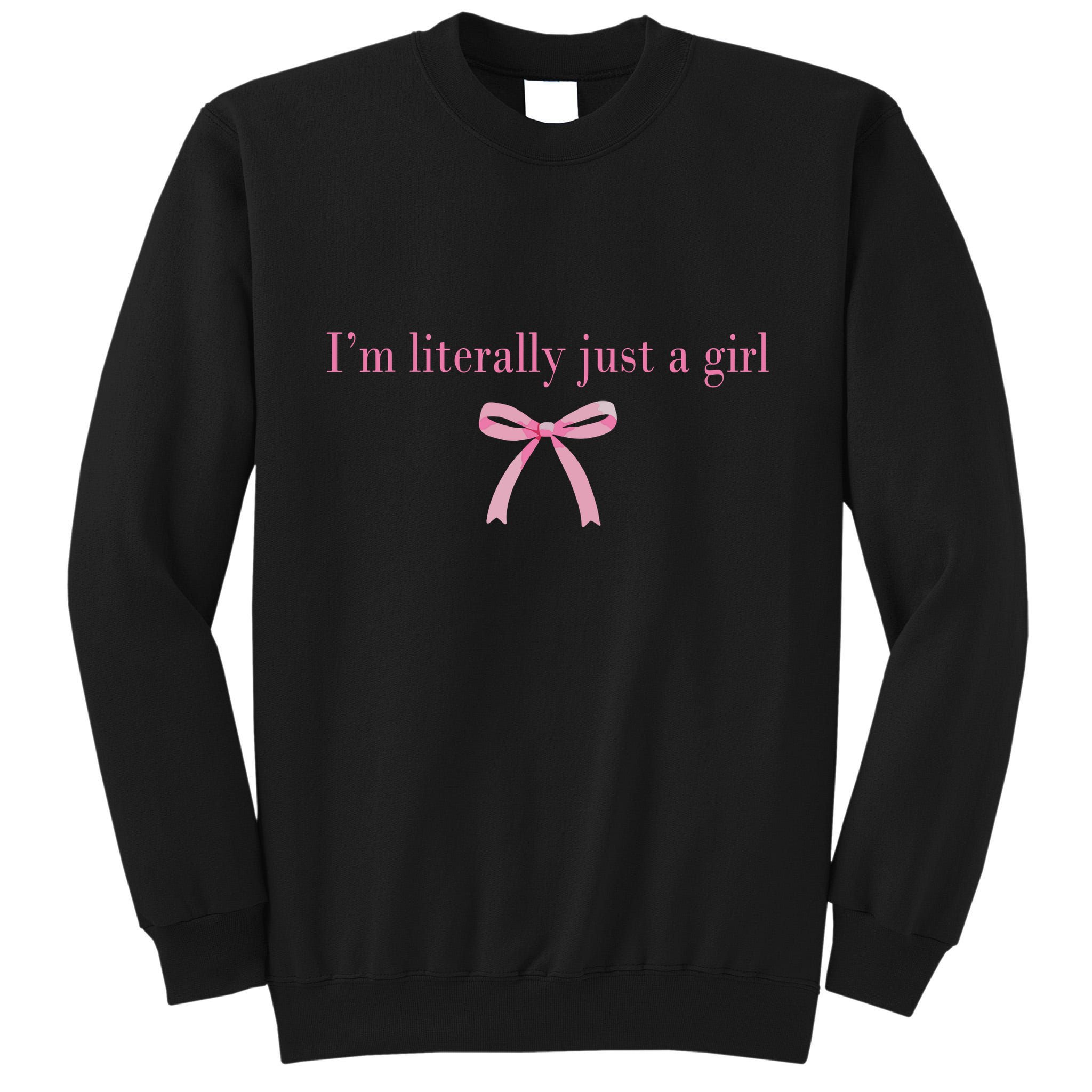 Im Literally Just A Girl Sad Hamster Meme Tall Sweatshirt