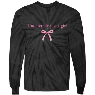 Im Literally Just A Girl Sad Hamster Meme Tie-Dye Long Sleeve Shirt
