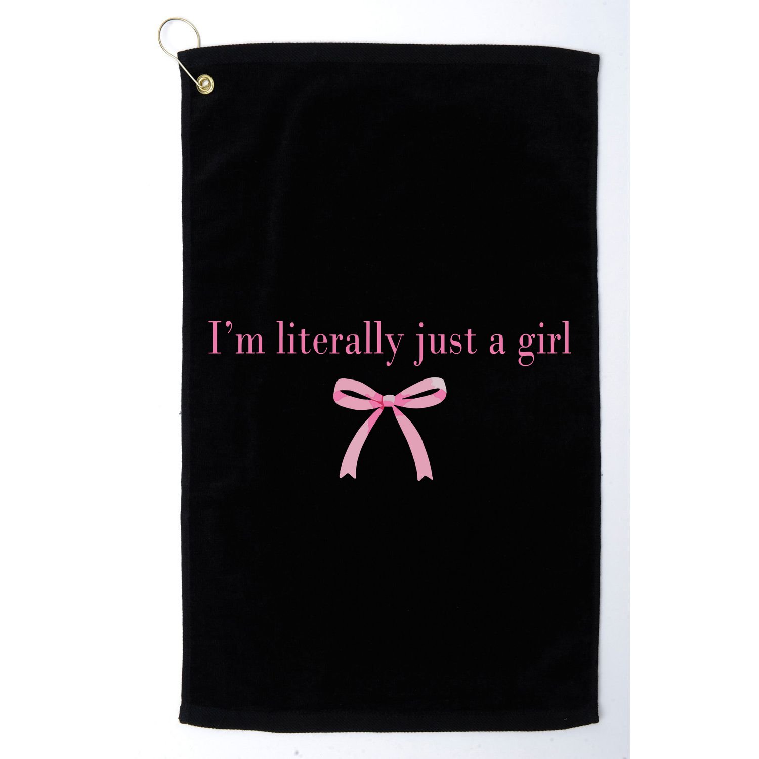 Im Literally Just A Girl Sad Hamster Meme Golf Towel
