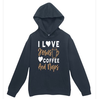 I Love Jesus Coffee And Naps Funny Christian Urban Pullover Hoodie