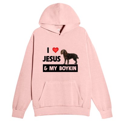 I Love Jesus And My Kin Spaniel Duck Hunting Dog Mom Dad Gift Urban Pullover Hoodie