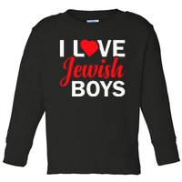 I Love Jewish  Toddler Long Sleeve Shirt