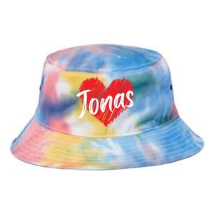 I Love Jonas Heart Personalized Name Jonas Tie Dye Newport Bucket Hat