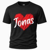 I Love Jonas Heart Personalized Name Jonas Cooling Performance Crew T-Shirt