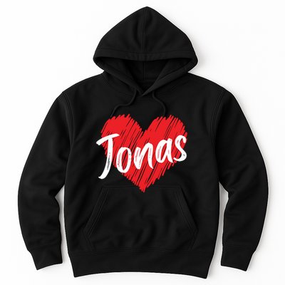 I Love Jonas Heart Personalized Name Jonas Hoodie