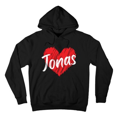 I Love Jonas Heart Personalized Name Jonas Hoodie