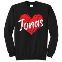 I Love Jonas Heart Personalized Name Jonas Sweatshirt