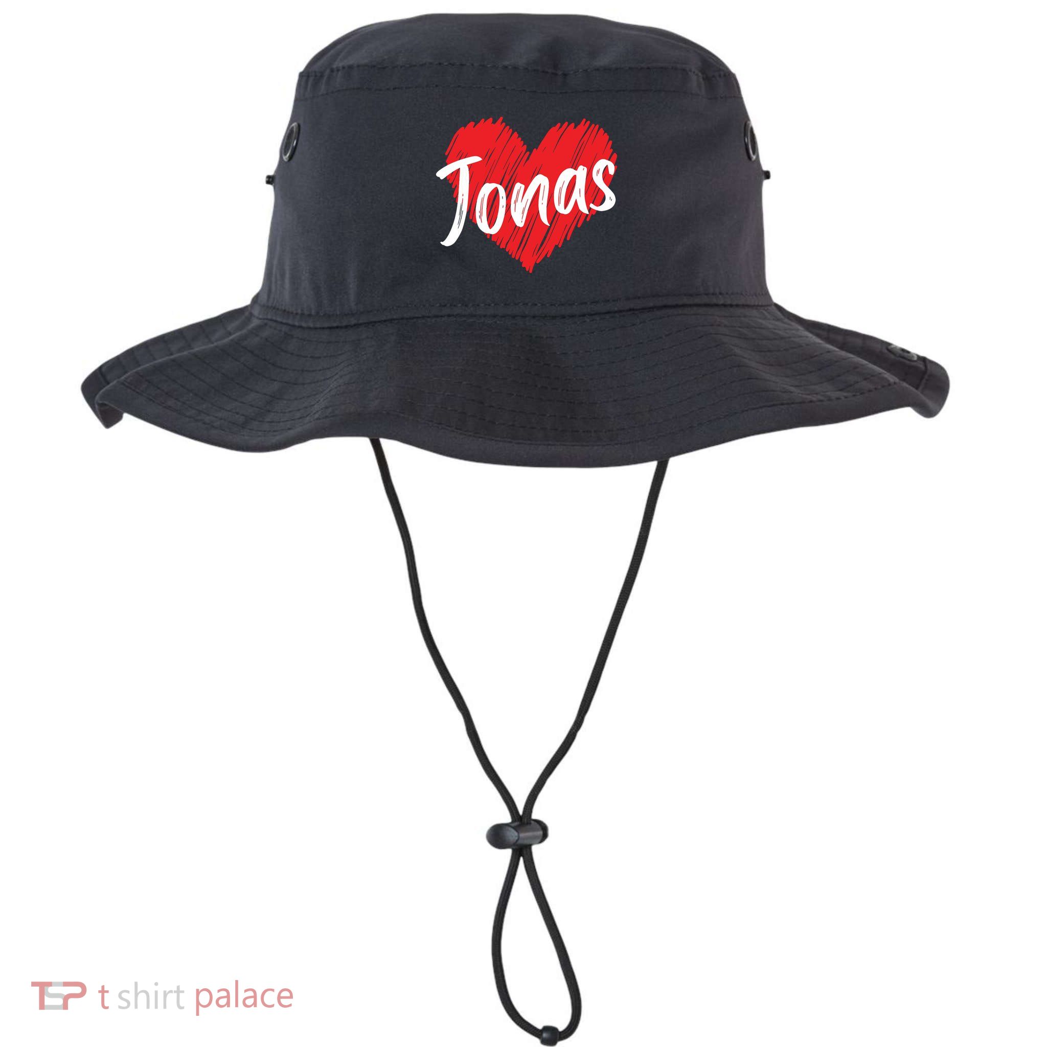 I Love Jonas Heart Personalized Name Jonas Bucket Hat