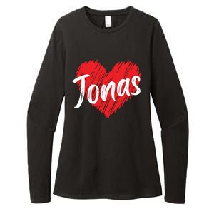 I Love Jonas Heart Personalized Name Jonas Womens CVC Long Sleeve Shirt