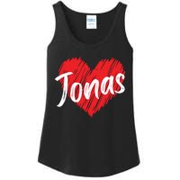 I Love Jonas Heart Personalized Name Jonas Ladies Essential Tank