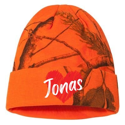 I Love Jonas Heart Personalized Name Jonas Kati Licensed 12" Camo Beanie