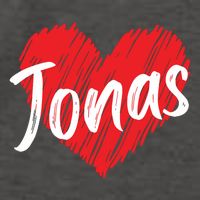 I Love Jonas Heart Personalized Name Jonas Vector Backpack
