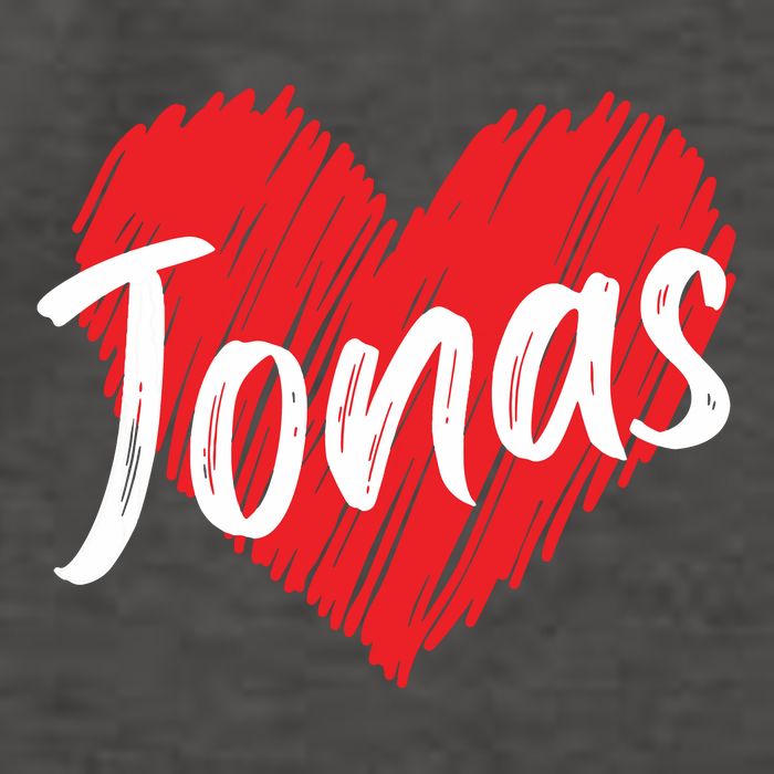 I Love Jonas Heart Personalized Name Jonas Vector Backpack