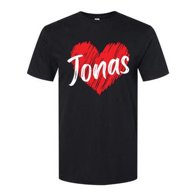 I Love Jonas Heart Personalized Name Jonas Softstyle CVC T-Shirt