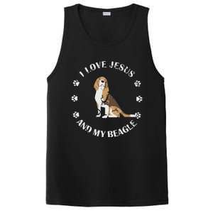 I Love Jesus And My Beagle Beagle Lover Gift PosiCharge Competitor Tank