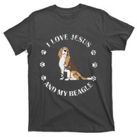 I Love Jesus And My Beagle Beagle Lover Gift T-Shirt