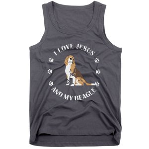 I Love Jesus And My Beagle Beagle Lover Gift Tank Top