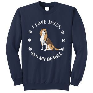 I Love Jesus And My Beagle Beagle Lover Gift Sweatshirt