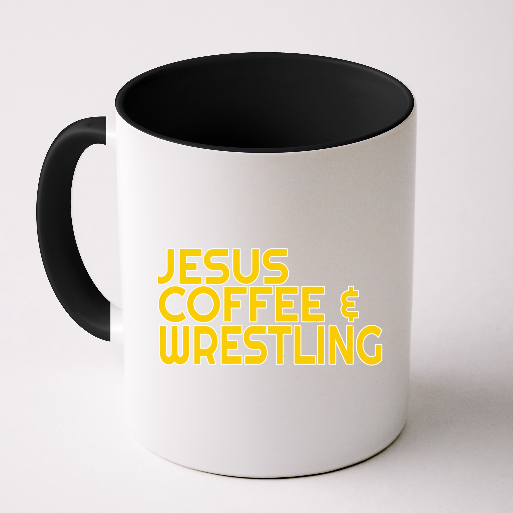 I Love Jesus Coffee Wrestling Gift Wrestler Christian Mug