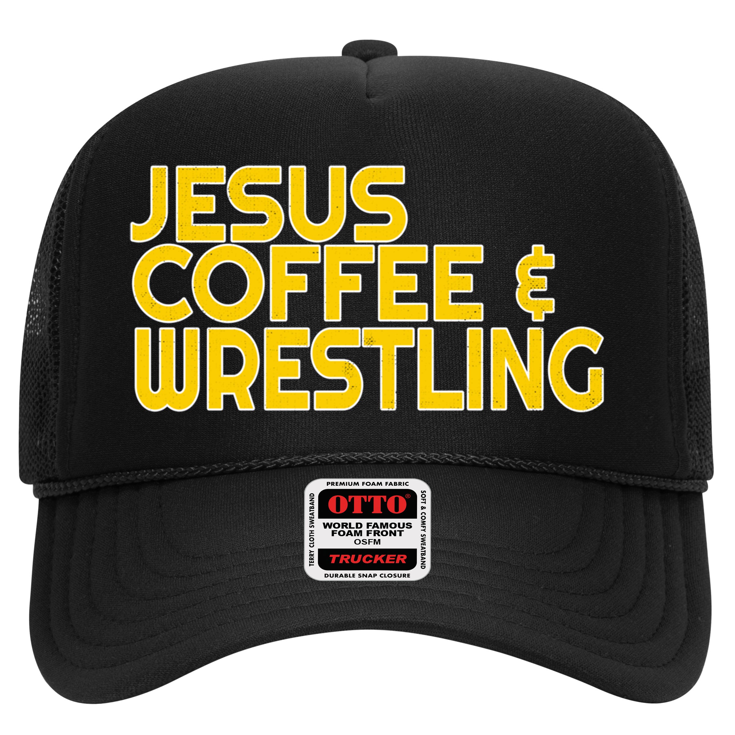 I Love Jesus Coffee Wrestling Gift Wrestler Christian Hat