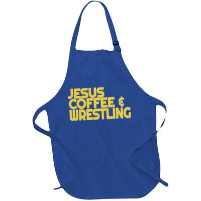I Love Jesus Coffee Wrestling Gift Wrestler Christian Apron