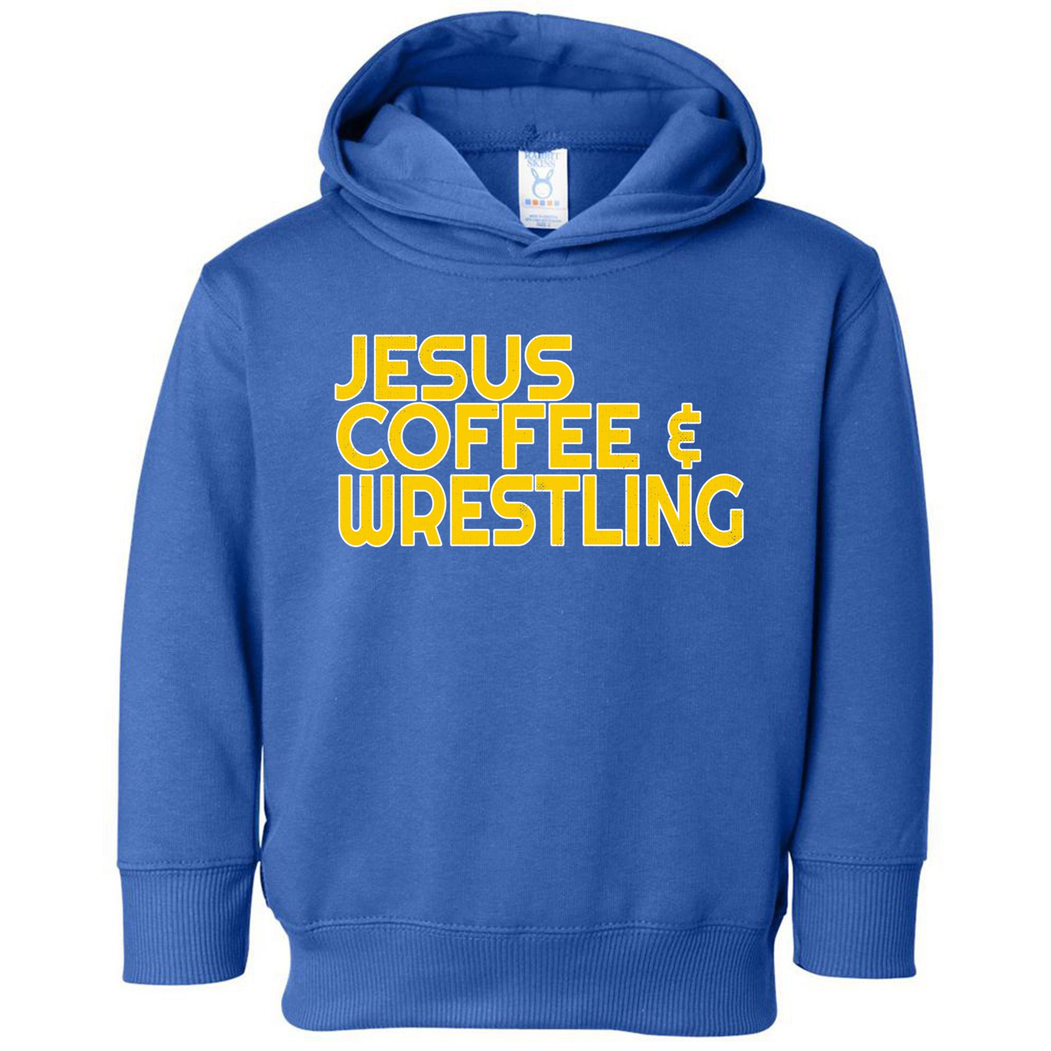 I Love Jesus Coffee Wrestling Gift Wrestler Christian Toddler Hoodie