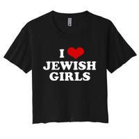 I Love Jewish Cute Gift Women's Crop Top Tee