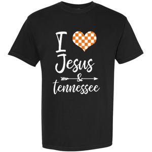 I Love Jesus And Tennessee Orange Garment-Dyed Heavyweight T-Shirt