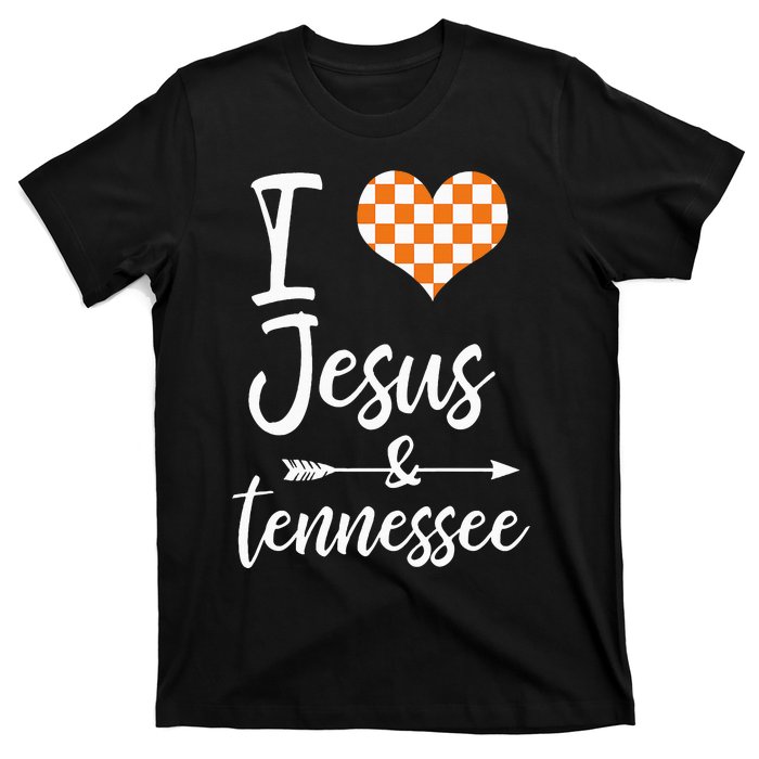 I Love Jesus And Tennessee Orange T-Shirt