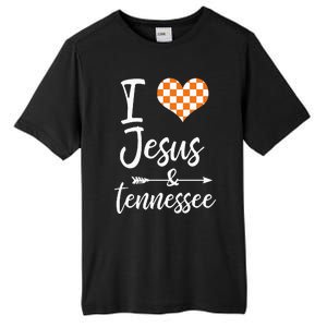 I Love Jesus And Tennessee Orange Tall Fusion ChromaSoft Performance T-Shirt