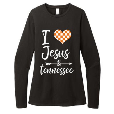 I Love Jesus And Tennessee Orange Womens CVC Long Sleeve Shirt